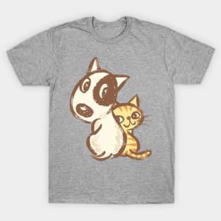 Dog and cat are turning around T-Shirt